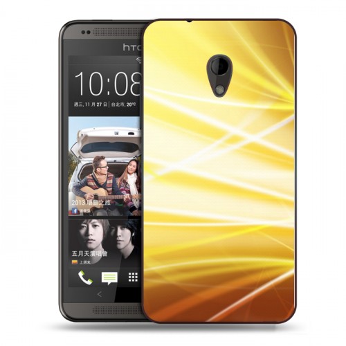 Дизайнерский пластиковый чехол для HTC Desire 700 Абстракции Сияние