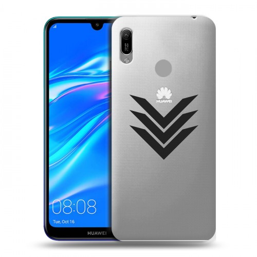 Полупрозрачный дизайнерский пластиковый чехол для Huawei Y6 (2019) Армия