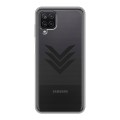 Полупрозрачный дизайнерский силиконовый чехол для Samsung Galaxy A12 Армия