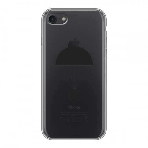 Полупрозрачный дизайнерский силиконовый чехол для Iphone 7 Армия