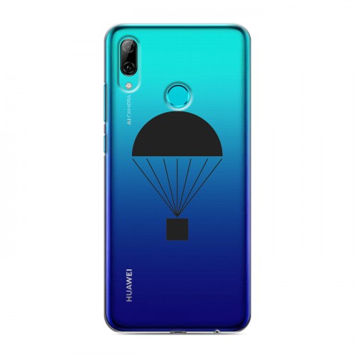 Полупрозрачный дизайнерский пластиковый чехол для Huawei P Smart (2019) Армия