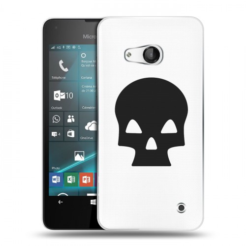 Полупрозрачный дизайнерский пластиковый чехол для Microsoft Lumia 550 Армия