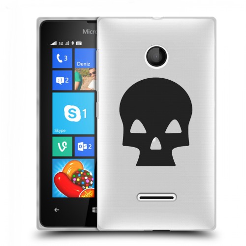 Полупрозрачный дизайнерский пластиковый чехол для Microsoft Lumia 435 Армия