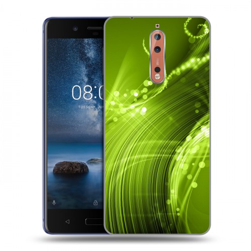 Дизайнерский пластиковый чехол для Nokia 8 Абстракции Сияние