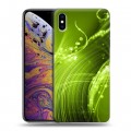 Дизайнерский силиконовый чехол для Iphone Xs Max Абстракции Сияние