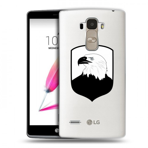 Полупрозрачный дизайнерский силиконовый чехол для LG G4 Stylus Армия