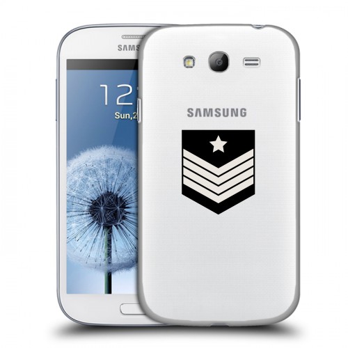 Полупрозрачный дизайнерский пластиковый чехол для Samsung Galaxy Grand Армия