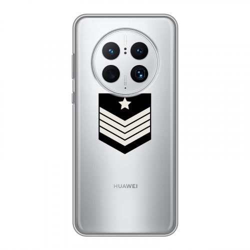 Полупрозрачный дизайнерский силиконовый чехол для Huawei Mate 50 Pro Армия