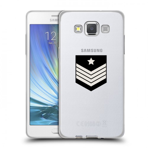 Полупрозрачный дизайнерский пластиковый чехол для Samsung Galaxy A5 Армия