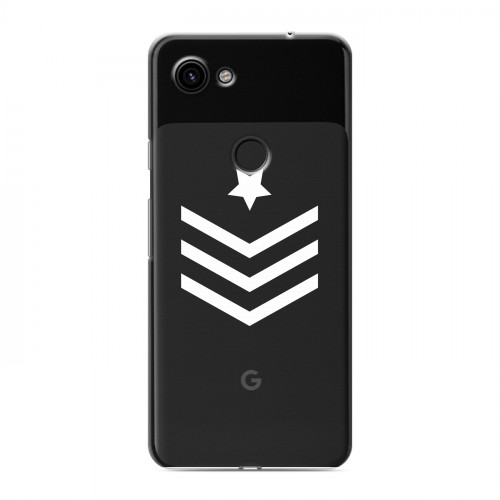Полупрозрачный дизайнерский пластиковый чехол для Google Pixel 3a Армия