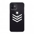 Полупрозрачный дизайнерский силиконовый чехол для Iphone 12 Армия