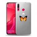 Полупрозрачный дизайнерский пластиковый чехол для Huawei Nova 4 прозрачные Бабочки 