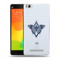 Полупрозрачный дизайнерский пластиковый чехол для Xiaomi Mi4i прозрачные Бабочки 