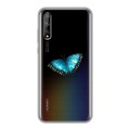 Полупрозрачный дизайнерский силиконовый чехол для Huawei Y8p прозрачные Бабочки 