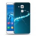 Дизайнерский пластиковый чехол для Huawei Nova Plus Абстракции Сияние