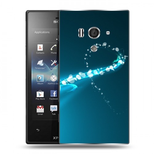 Дизайнерский пластиковый чехол для Sony Xperia acro S Абстракции Сияние