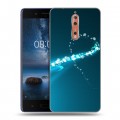 Дизайнерский пластиковый чехол для Nokia 8 Абстракции Сияние