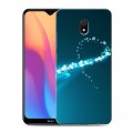 Дизайнерский силиконовый с усиленными углами чехол для Xiaomi RedMi 8A Абстракции Сияние