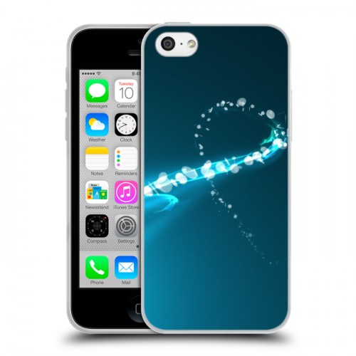 Дизайнерский пластиковый чехол для Iphone 5c Абстракции Сияние