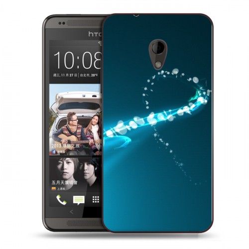 Дизайнерский пластиковый чехол для HTC Desire 700 Абстракции Сияние