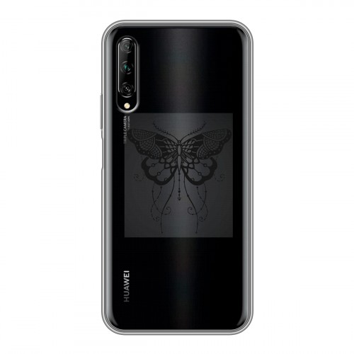 Полупрозрачный дизайнерский пластиковый чехол для Huawei Y9s прозрачные Бабочки 