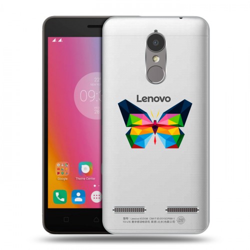 Полупрозрачный дизайнерский силиконовый чехол для Lenovo K6 прозрачные Бабочки 