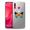 Полупрозрачный дизайнерский пластиковый чехол для Huawei Nova 4 прозрачные Бабочки 