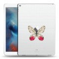 Полупрозрачный дизайнерский пластиковый чехол для Ipad Pro прозрачные Бабочки 