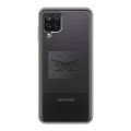 Полупрозрачный дизайнерский силиконовый чехол для Samsung Galaxy A12 прозрачные Бабочки 