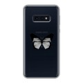 Полупрозрачный дизайнерский силиконовый чехол для Samsung Galaxy S10e прозрачные Бабочки 