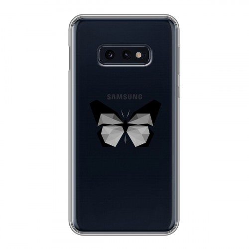 Полупрозрачный дизайнерский силиконовый чехол для Samsung Galaxy S10e прозрачные Бабочки 