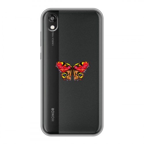 Полупрозрачный дизайнерский силиконовый чехол для Huawei Honor 8s прозрачные Бабочки 
