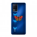 Полупрозрачный дизайнерский силиконовый с усиленными углами чехол для Realme Narzo 30 5G прозрачные Бабочки 