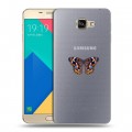 Полупрозрачный дизайнерский пластиковый чехол для Samsung Galaxy A9 прозрачные Бабочки 