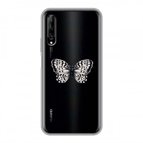 Полупрозрачный дизайнерский пластиковый чехол для Huawei Y9s прозрачные Бабочки 