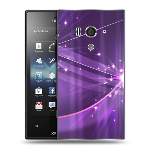 Дизайнерский пластиковый чехол для Sony Xperia acro S Абстракции Сияние