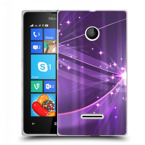 Дизайнерский пластиковый чехол для Microsoft Lumia 435 Абстракции Сияние