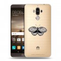 Полупрозрачный дизайнерский пластиковый чехол для Huawei Mate 9 прозрачные Бабочки 