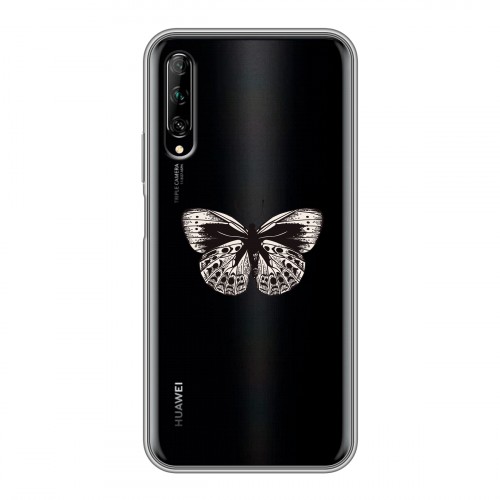 Полупрозрачный дизайнерский пластиковый чехол для Huawei Y9s прозрачные Бабочки 