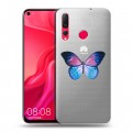 Полупрозрачный дизайнерский пластиковый чехол для Huawei Nova 4 прозрачные Бабочки 