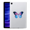 Полупрозрачный дизайнерский пластиковый чехол для Samsung Galaxy Tab A7 10.4 (2020) прозрачные Бабочки 