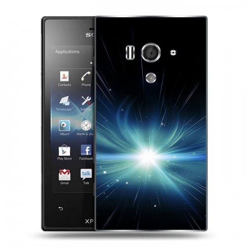 Дизайнерский пластиковый чехол для Sony Xperia acro S Абстракции Сияние