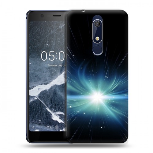 Дизайнерский пластиковый чехол для Nokia 5.1 Абстракции Сияние