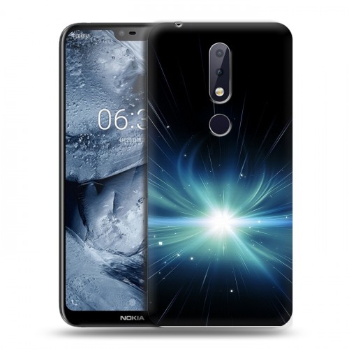 Дизайнерский силиконовый чехол для Nokia 6.1 Plus Абстракции Сияние