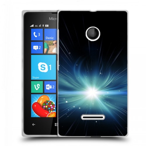 Дизайнерский пластиковый чехол для Microsoft Lumia 435 Абстракции Сияние