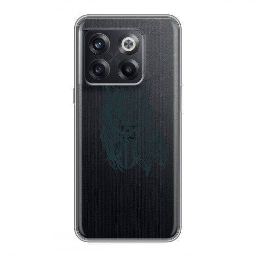 Полупрозрачный дизайнерский силиконовый чехол для OnePlus 10T Волки