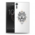 Полупрозрачный дизайнерский пластиковый чехол для Sony Xperia XZs Волки