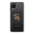 Полупрозрачный дизайнерский пластиковый чехол для Samsung Galaxy A12 Волки