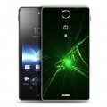 Дизайнерский пластиковый чехол для Sony Xperia TX Абстракции Сияние