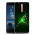 Дизайнерский пластиковый чехол для Nokia 8 Абстракции Сияние